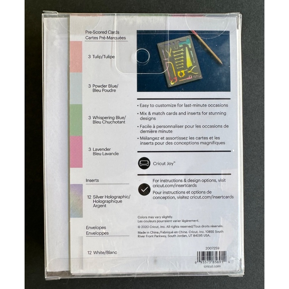 Cricut‎ Joy Insert Cards Princess Sampler 12Pk Envelopes Pens Gel Noir NEW - Picture 3 of 5